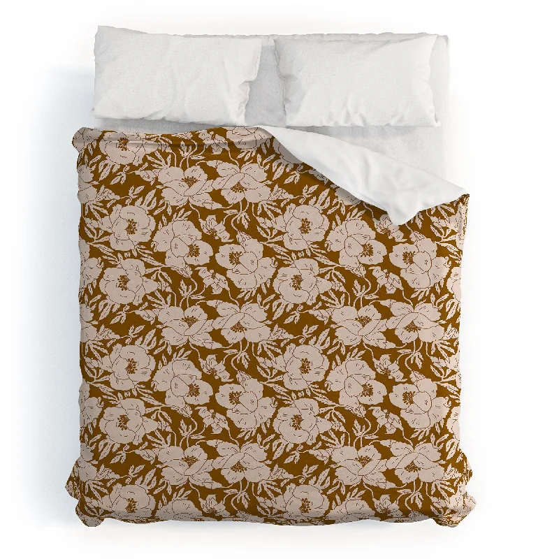 Holli Zollinger Indra Poppy Ochre Polyester Duvet