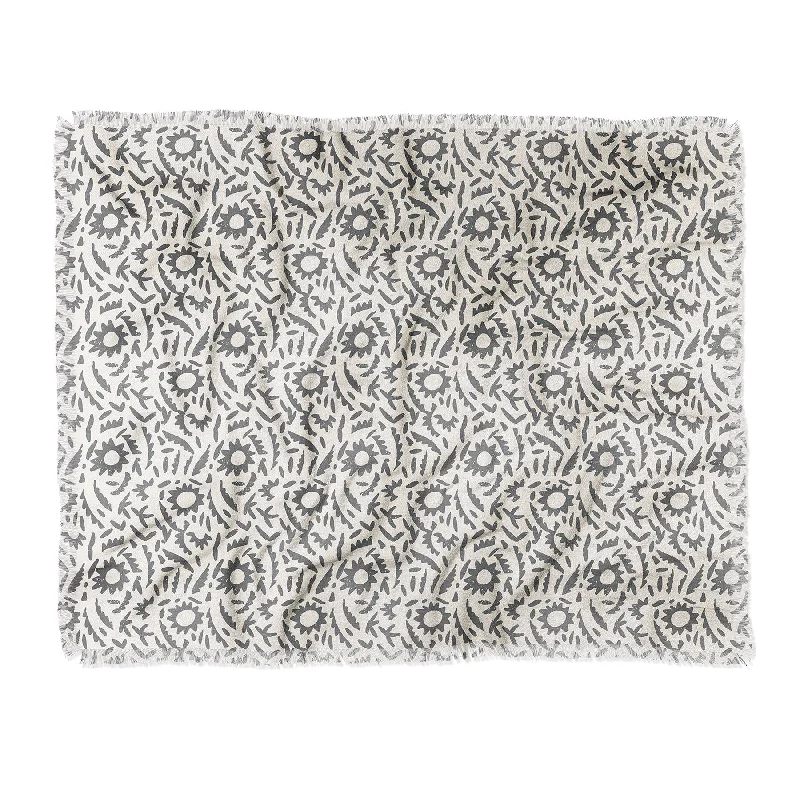 Holli Zollinger Jules Grey Throw Blanket