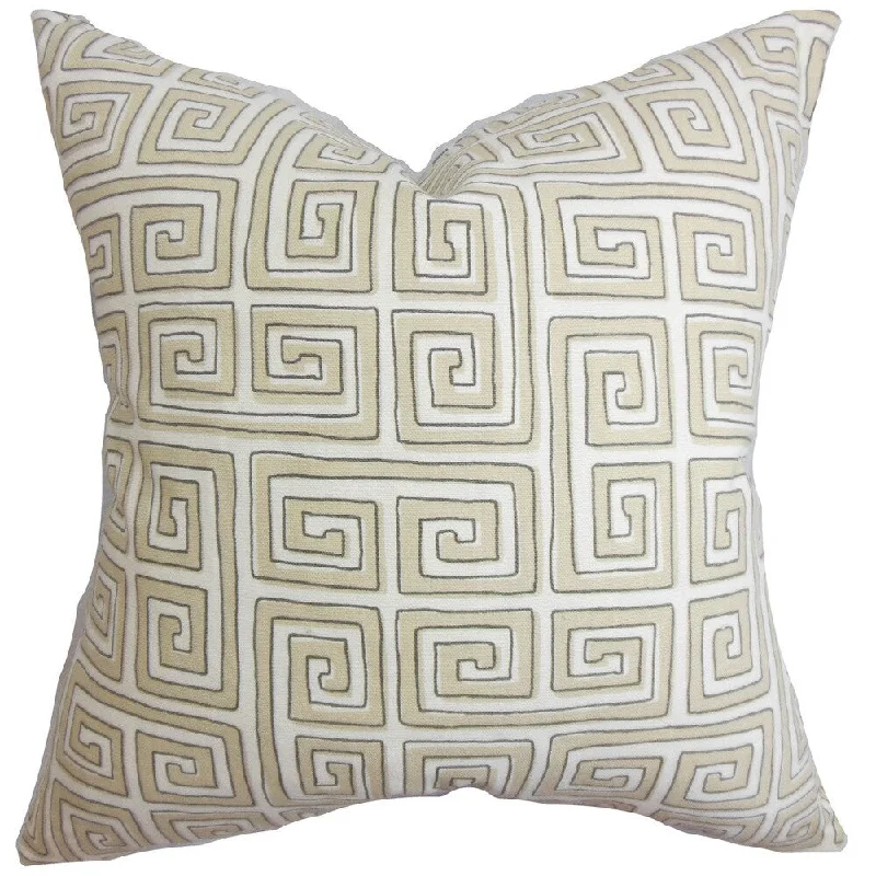 Klemens Geometric Euro Sham Natural