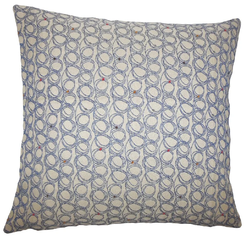 Ladarius Geometric Euro Sham Blueberry