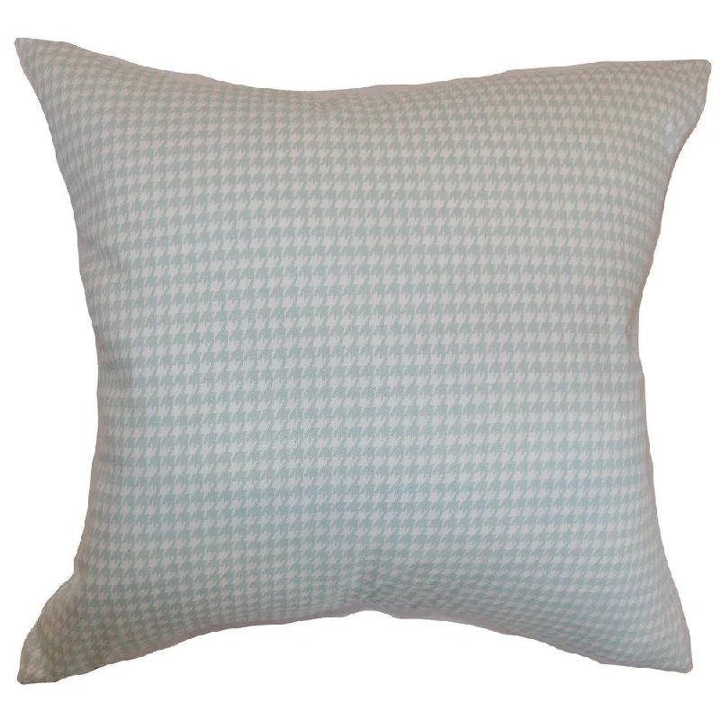 Lviv Houndstooth Euro Sham Powder Blue