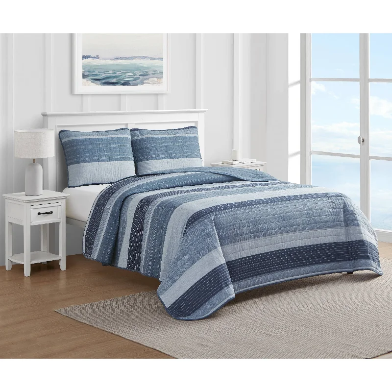 Nautica Ridgeport Cotton Reversible Quilt Set