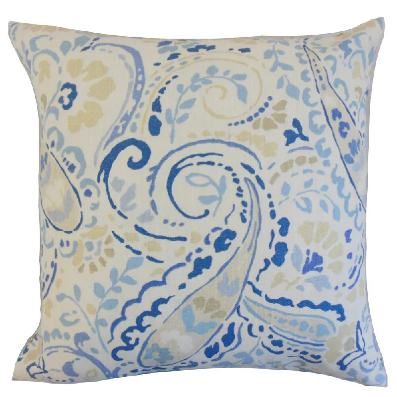 Robbia Floral Euro Sham Ocean