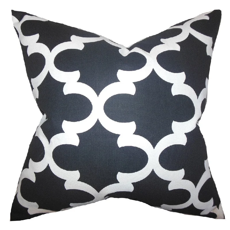 Titian Geometric Euro Sham Black White