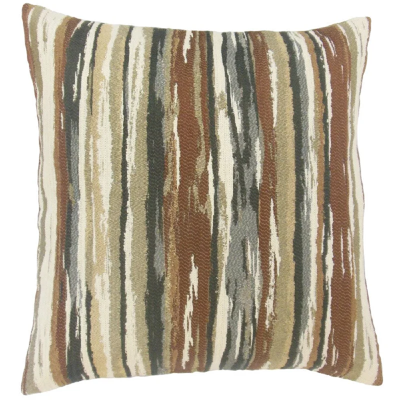 Uchenna Stripes Euro Sham Earth