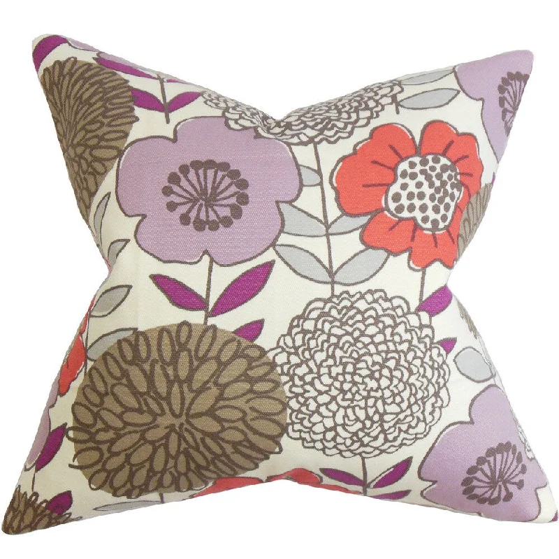 Veruca Floral Euro Sham Purple