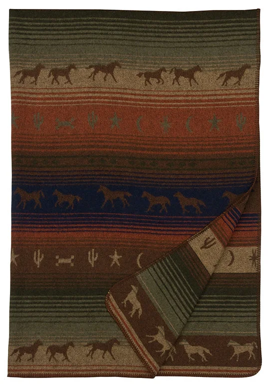 Wooded River Mustang Canyon II Throw