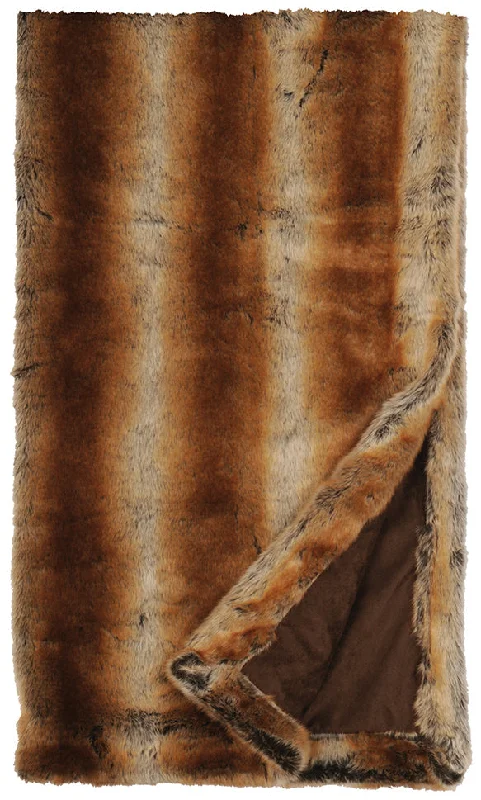 Wooded River Chinchilla Fur - Throw