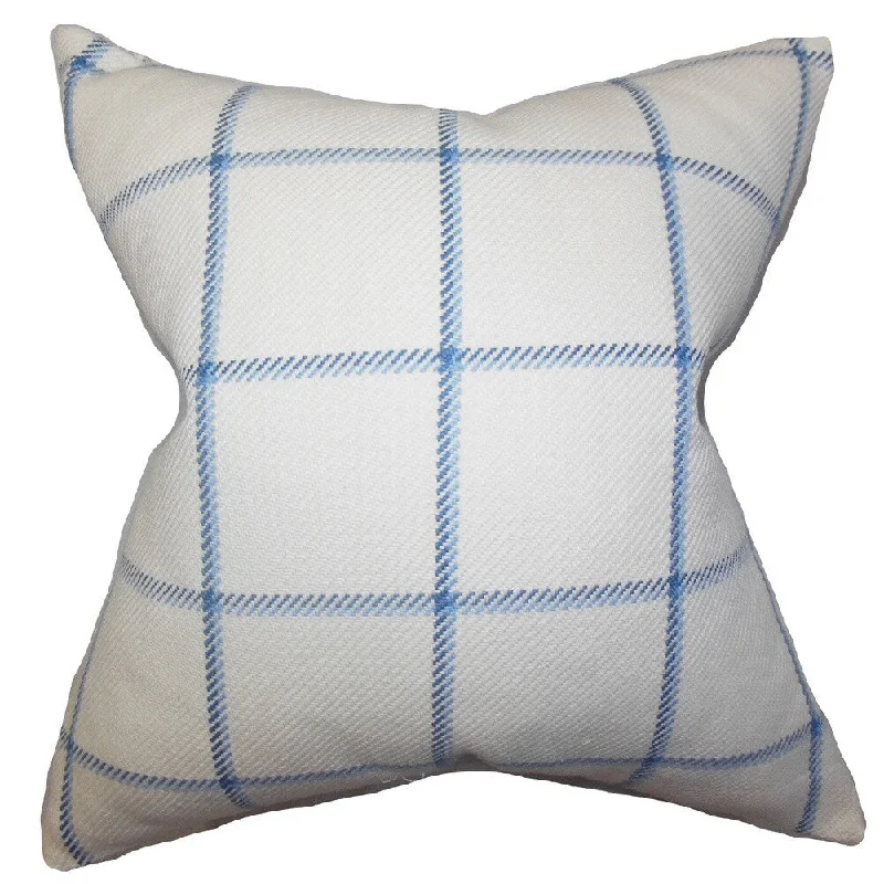 Wilmie Plaid Euro Sham Blue