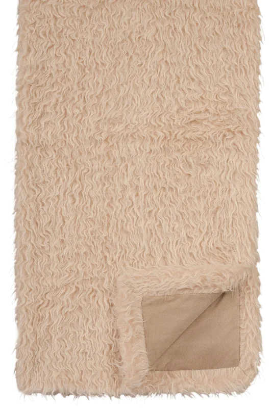 Wooded River Mongolian Throw Blanket