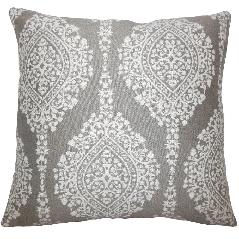 Zanthe Damask Euro Sham Stone